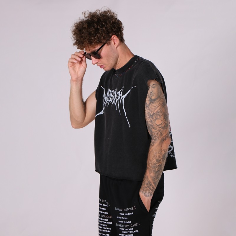 Rhinestone DTG Tank Top Men