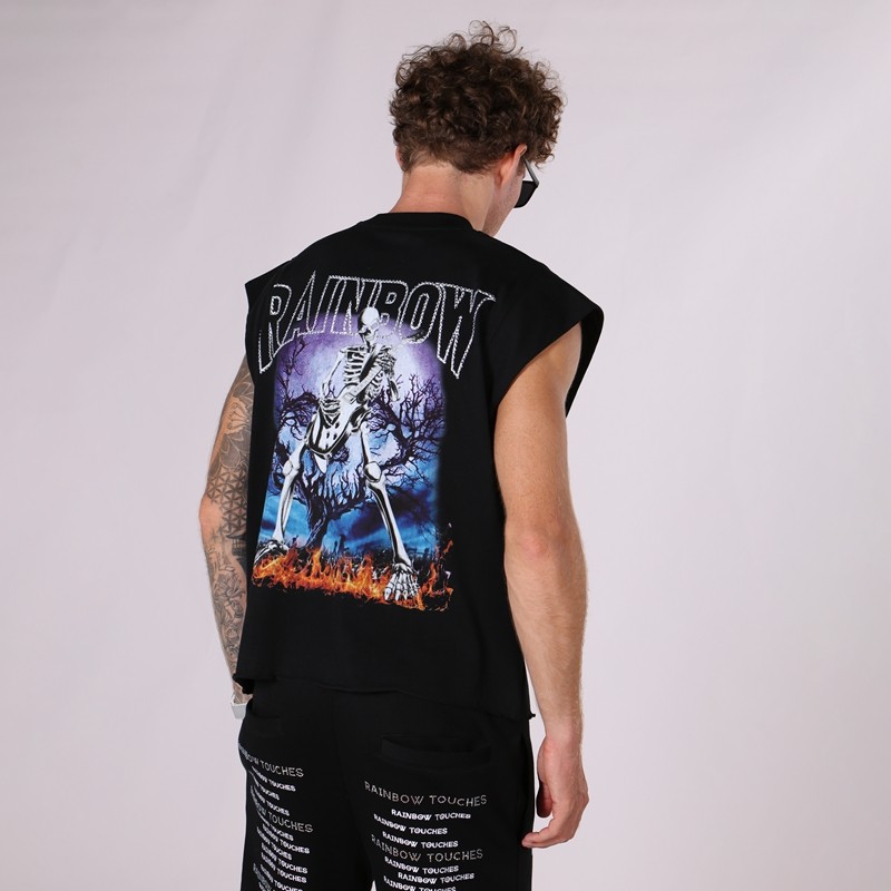 Rhinestone DTG Tank Top Men