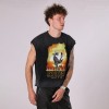 Men's Acid Wash Sleeveless Vest | DTG+Spray | 100% Cotton | Streetwear