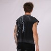 Men's Washed Sleeveless Tank Top | DTG + Spray | 250g 100% Cotton | Street Style | B2B Sales