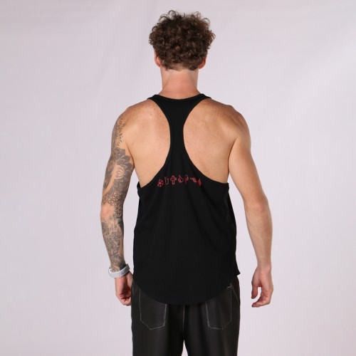 Men's Puff Print Sports Vest | 180g Cotton-Poly Blend | Streetwear Style | B2B Wholesale