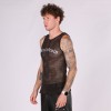 Mesh Cotton Vest Men | Screen Print Logo | 100% Cotton | 250g | Street Fashion | B2B Wholesale