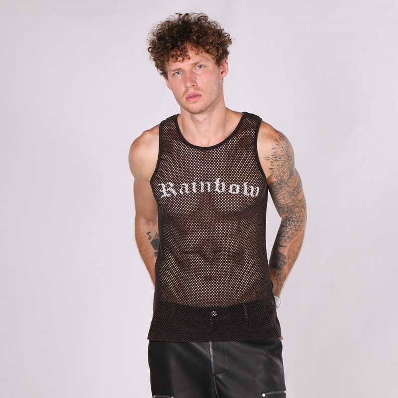Mesh Cotton Vest Men