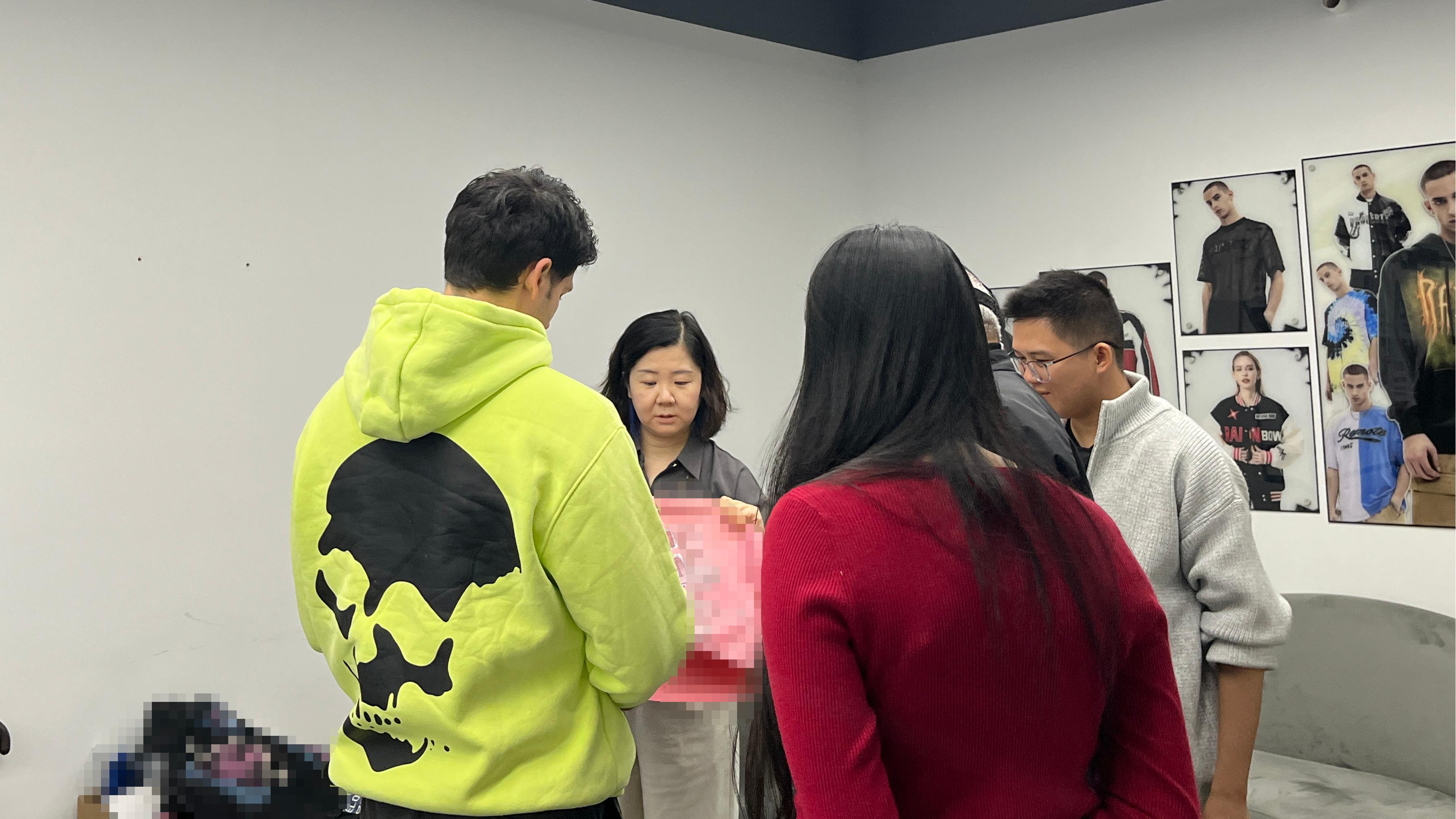 American clients visit