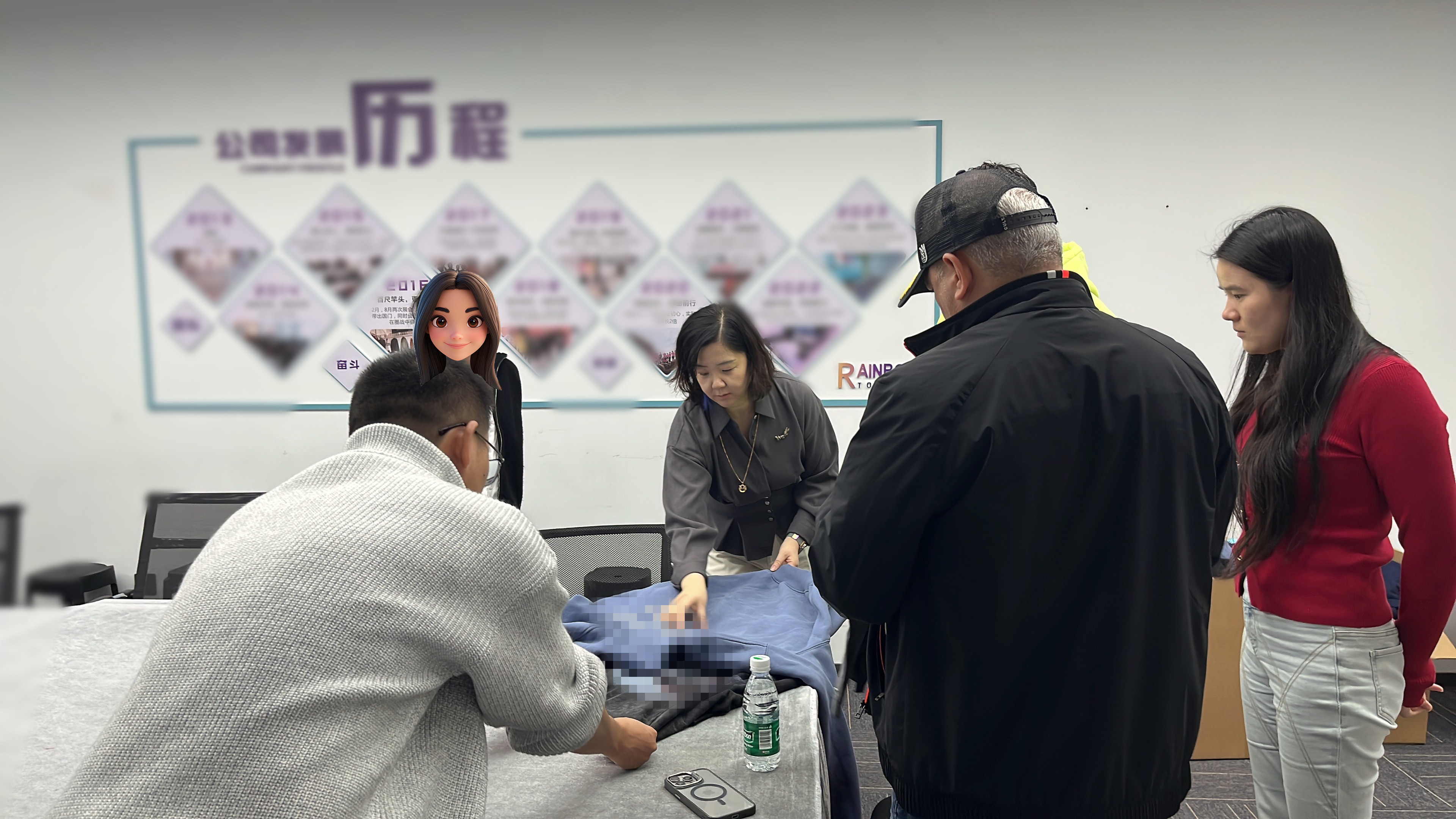 American clients visit