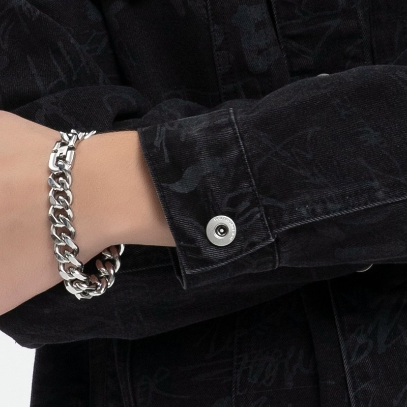 Digital Print Denim Jacket Men