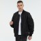 Dark Nylon Bomber Jacket | Metal Patchwork | Street Style | Custom Clothing Manufacturer