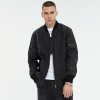 Zip-Detail Nylon Bomber Jacket | Streetwear Style | 100% Polyester | Custom Clothing Manufacturer