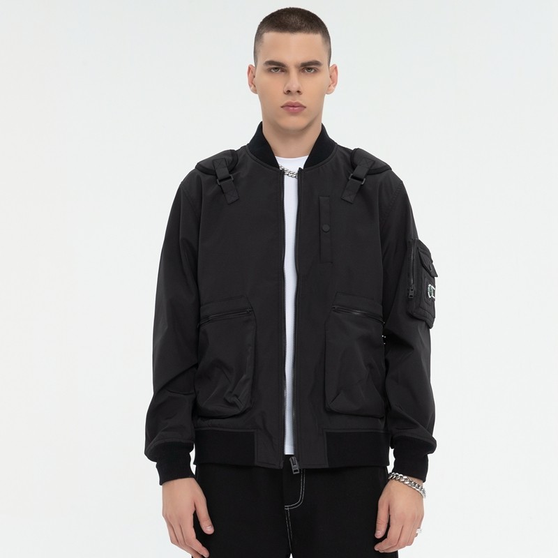 Streetwear Baseball Collar Bomber Jacket