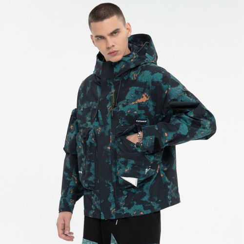 Digital Print Functional Windbreaker Men | Water-resistant | Screen Print | Clothing Manufacturer