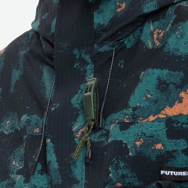 Digital Print Functional Windbreaker Men