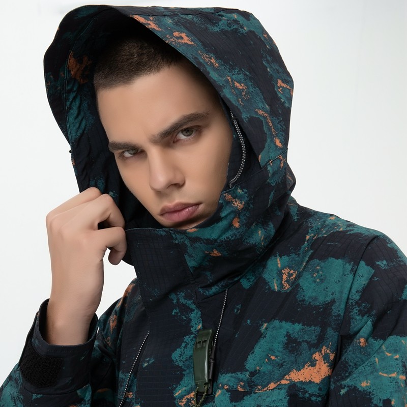 Digital Print Functional Windbreaker Men