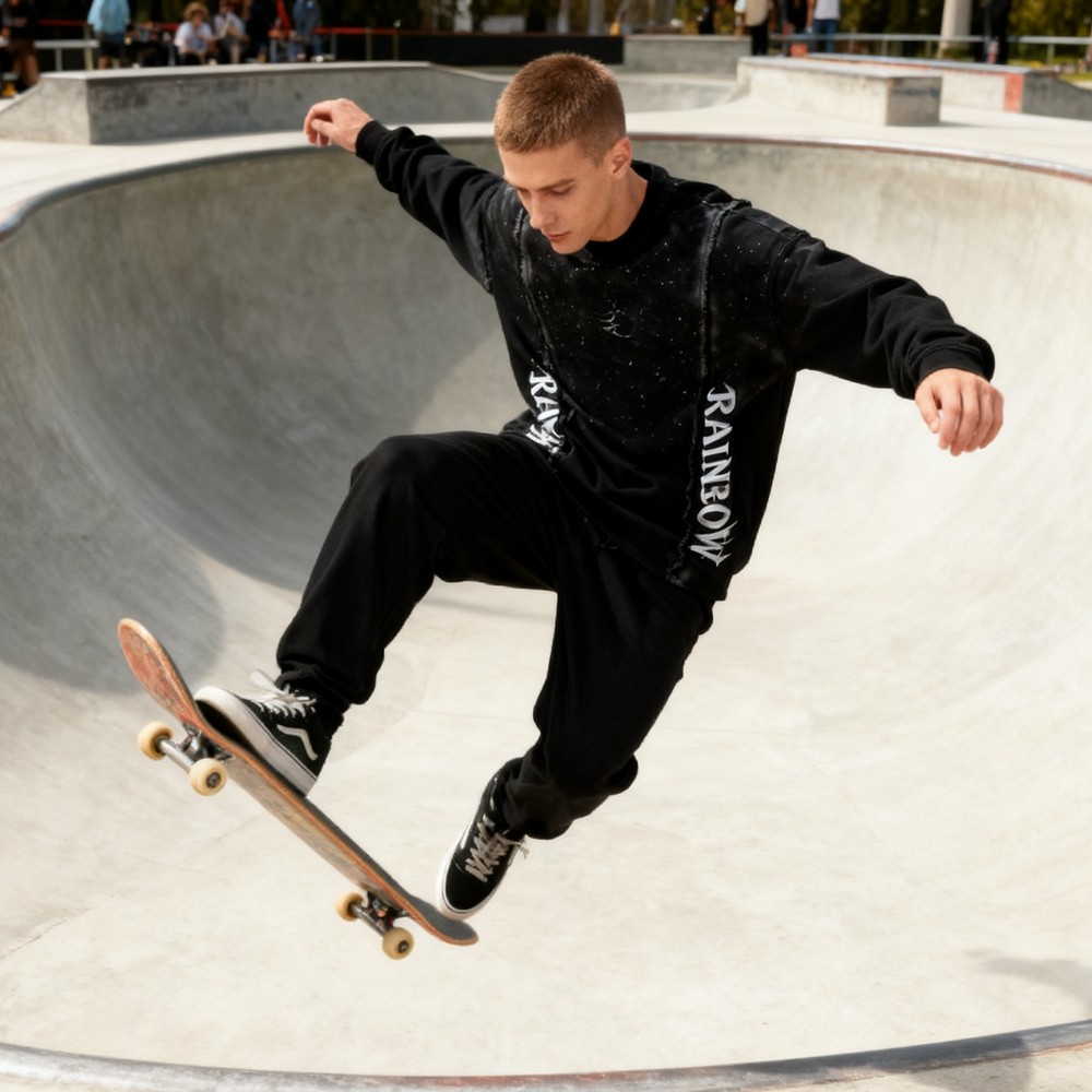 Black Galaxy Sweatshirt Men