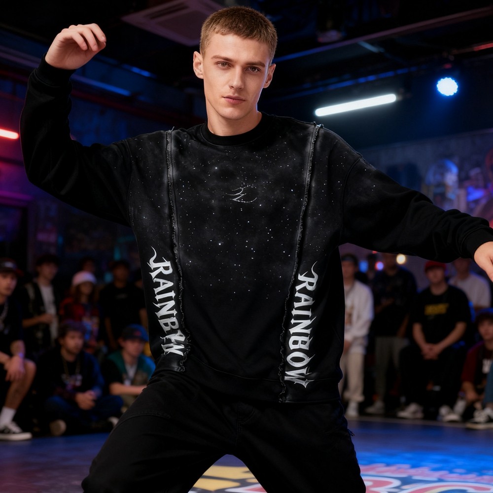 Black Galaxy Sweatshirt Men