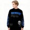 Skull Flame Hoodie Men | Spray + Embroidery + Rhinestone | Street Fashion | Custom Clothing