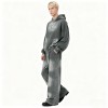 Men's Acid Wash Hooded SweatSuits | Acid Washed + Spray + Rhinestone | Streetwear Manufacturer