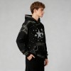 Starry Night Rhinestone Hoodie Men | 100% Cotton | Spray + Rhinestone | B2B Wholesale