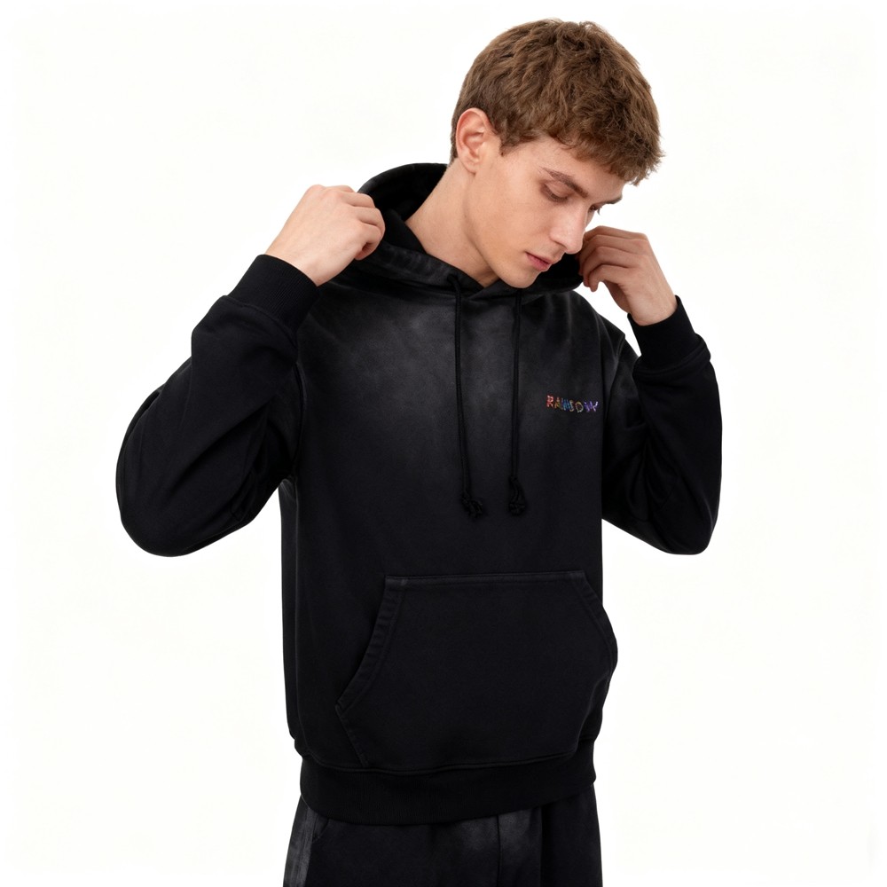 Men's Rhinestone Hooded Hoodie