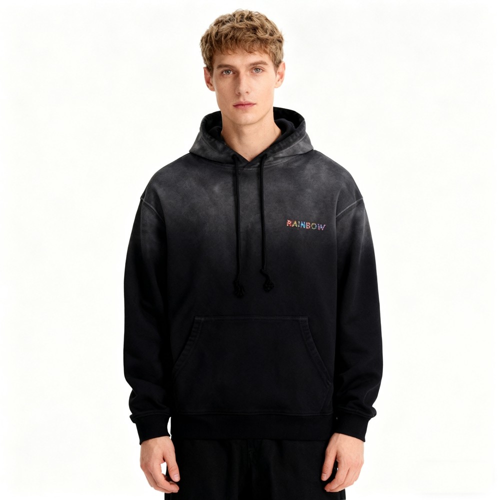 Men's Rhinestone Hooded Hoodie