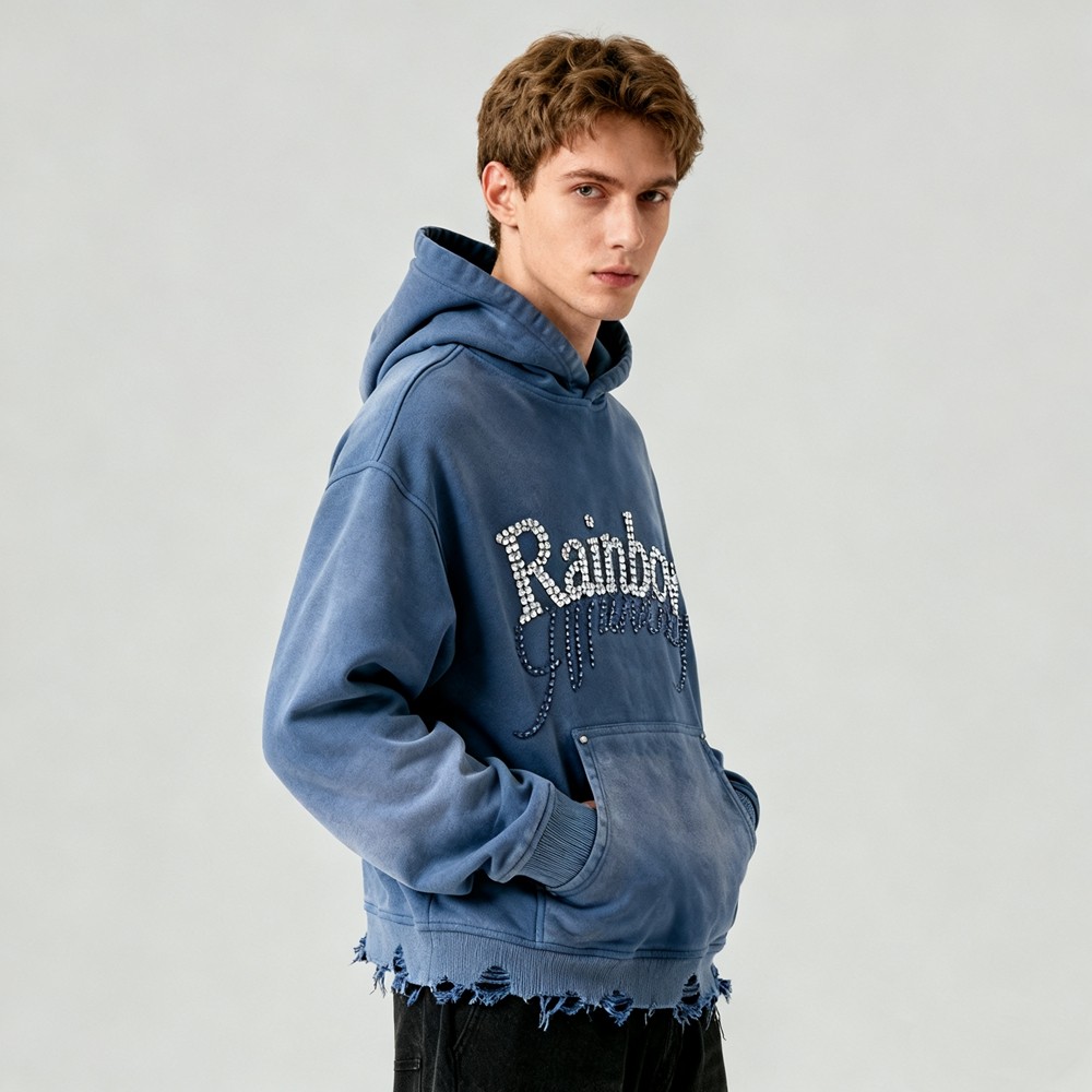 Men's Vintage Washed Hoodie Set