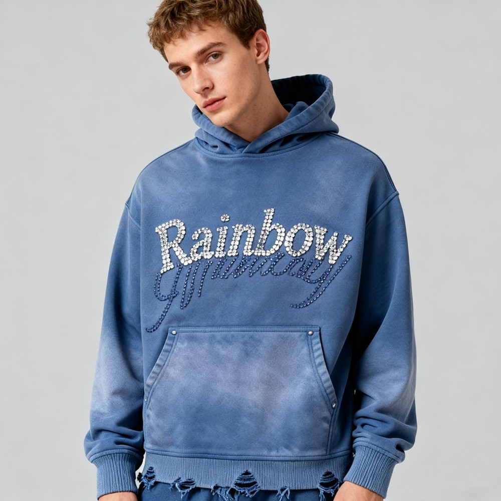 Men's Vintage Washed Hoodie Set