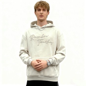 Pearl Embellished Hoodie | Cozy Streetwear Sweat | Custom Streetwear Manufacturer