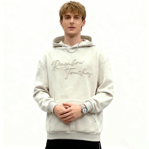 Pearl Embellished Hoodie | Cozy Streetwear Sweat | Custom Streetwear Manufacturer