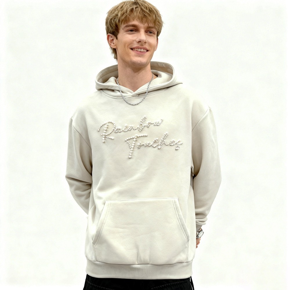 Pearl Embellished Hoodie