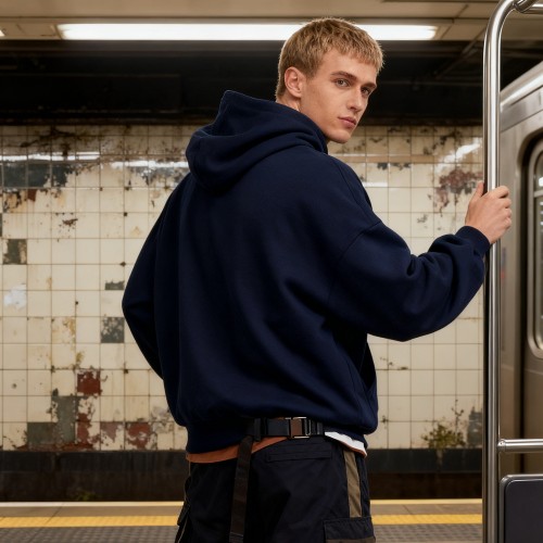 Oversized Hoodie | Boxy Fit | Cropped Style | Curved Pocket | Raglan Sleeves | Custom Streetwear Manufacturer