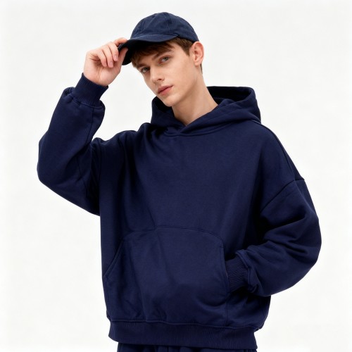 Oversized Hoodie | Boxy Fit | Cropped Style | Curved Pocket | Raglan Sleeves | Custom Streetwear Manufacturer