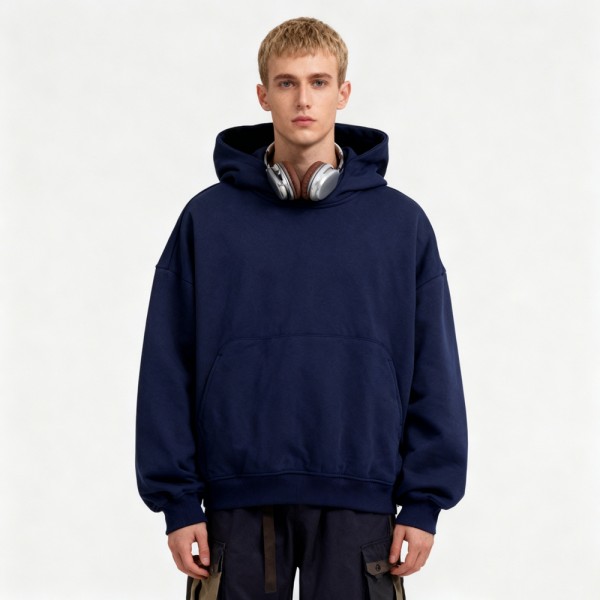 Oversized Hoodie | Boxy Fit | Cropped Style | Curved Pocket | Raglan Sleeves | Custom Streetwear Manufacturer