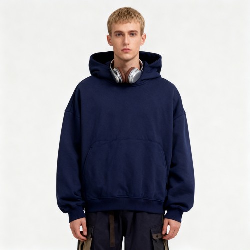 Oversized Hoodie | Boxy Fit | Cropped Style | Curved Pocket | Raglan Sleeves | Custom Streetwear Manufacturer