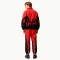Red Black Flame Print Tracksuit | Men's Sporty Jacket Pants Set | Custom Streetwear | OEM Streetwear