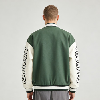 Custom Embroidered Varsity Jacket | RT Design | Rainbow Touches | Custom Streetwear Manufacturer