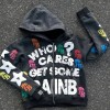 Custom Graffiti Zip-Up Hoodie | Puff Print Hoodie | Street Style | Custom Streetwear Manufacturer