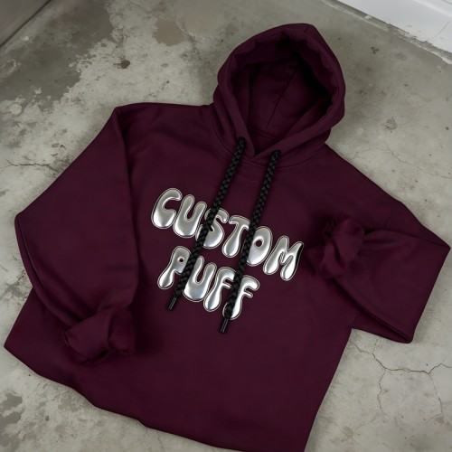 Custom Puff Print Hoodie | 100% Cotton | Trendy Streetwear Style | Streetwear Clothing Manufacturer