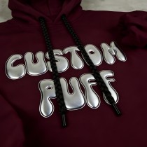 Custom Puff Print Hoodie | 100% Cotton | Trendy Streetwear Style | Streetwear Clothing Manufacturer