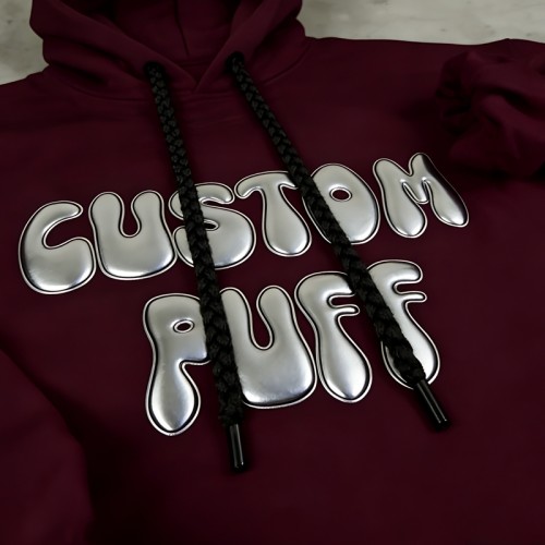 Custom Puff Print Hoodie | 100% Cotton | Trendy Streetwear Style | Streetwear Clothing Manufacturer