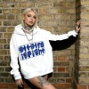 Black-White Contrast Puff Print Hoodie | Urban Fashion | Custom Streetwear Manufacturer