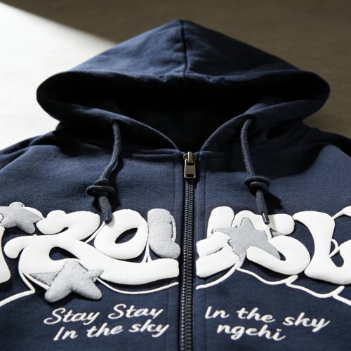 3D Puff Print & Embroidery Hoodie | Trendy Streetwear Outerwear | OEM Streetwear