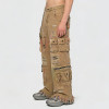 Custom Men's Distressed Splatter Paint Cargo Pants | Vintage Wide-Leg Jeans | OEM Streetwear