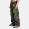 Custom Men's Distressed Patchwork Trousers | Spray Paint & Embroidery Design | OEM Streetwear