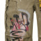 Wholesales Graffiti Pants |Patchwork Cargo Trousers | Distressed Rivet Streetwear | OEM Streetwear