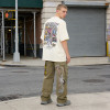 Wholesales Graffiti Pants |Patchwork Cargo Trousers | Distressed Rivet Streetwear | OEM Streetwear