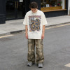 Wholesales Ripped Camo Pants | Spray Paint | Washed | Patchwork Embroidery | OEM Streetwear
