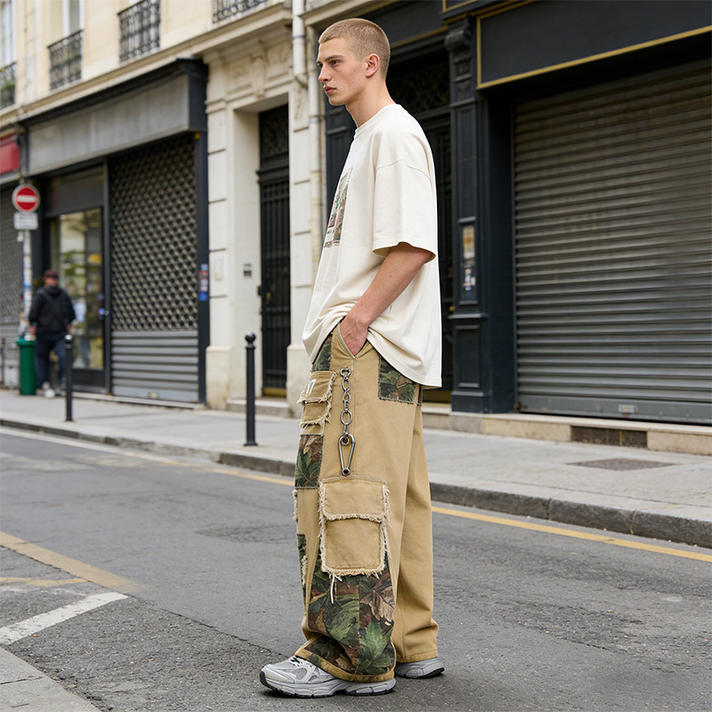 Patchwork Cargo Pants