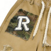 Custom Men's Patchwork Cargo Pants | Ripped & Abraded Design | Embroidered Patches | OEM Streetwear