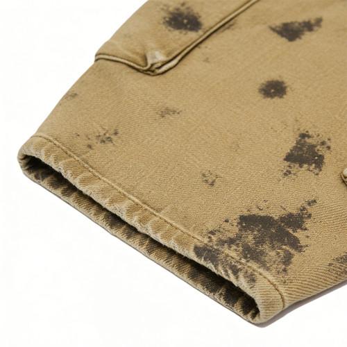 Distressed Cargo Pants | Splatter Dye & Ripped Design | Custom Streetwear Manufacturer