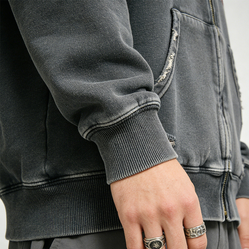 Rainbow Hooded Zip-Up Hoodies