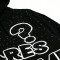 Vintage Bold Text Hoodie | Screen Printing & Rhinestone Design| Custom Streetwear Manufacturer